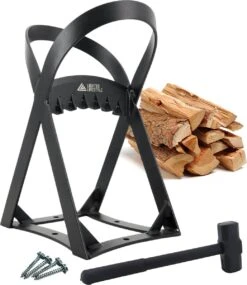 Lighted Lifestyle™| Houtklover Voor Aanmaakhout Incl. Kloofhamer - Houtsplijter - Houtkliever - Snel Haardhout - Gietijzer - Incl. Schroeven -Merkloos Winkel 1040x1200