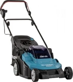 Makita - DLM432PT2 - 2x 18V - Accu - Grasmaaier - Set - 2x 5.0 Ah - Duolader -Merkloos Winkel 1065x1200 1