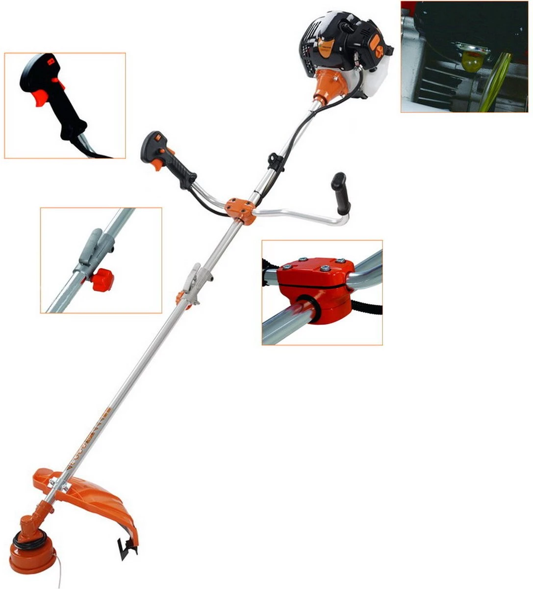 TIMBERPRO - Bosmaaier 2-in-1 - Benzine - Draad En Mes - 52 Cm³ - 3,0 PK. 6 TIMBERPRO - Bosmaaier 2-in-1 - Benzine - Draad En Mes - 52 Cm³ - 3,0 PK. - Afbeelding 6