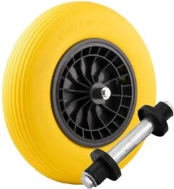 Merkloos Kruiwagenwiel Anti Lek - 4.80/4.00-8 - Massief PU Band - Lekvrij Wiel Met 130mm As - Kruiwagenband 4.80/400 Voor Kruiwagen -Merkloos Winkel 1105x1200 2