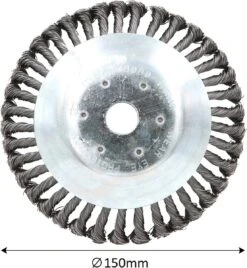 Universele Onkruidborstel Per 5 - 15CM - Max. Toerental 10.000 P/m - Onkruid Verwijderen - Onkruidverwijderaar - Tuingereedschap - Onkruidborstel Bosmaaier - Opzetstuk - SET -Merkloos Winkel 1107x1200