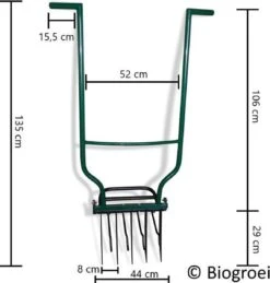 Biogroei® Ergonomische Woelvork - Spitvork - Met Verkruimelaar - Verlucht Je Bodem -Merkloos Winkel 1143x1200 3