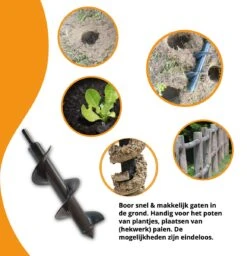 Grondboor Voor Boormachine - 8x25 Cm - Zwart 14 Grondboor Voor Boormachine - 8x25 Cm - Zwart -Merkloos Winkel 1157x1200 4