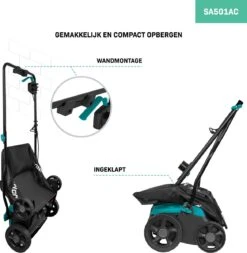 VONROC Elektrische Verticuteermachine - Gazonbeluchter – 1300W – Maaibreedte 320 Mm – 4 Dieptestanden (12/9/6/3 Mm) – Incl. 35L. Opvangbak -Merkloos Winkel 1170x1200