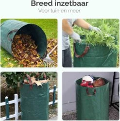 Goliving Tuinafvalzak - Set Van 2- Tuinafvalzakken Opvouwbaar - Tuinzak - Tuinafvalemmer - 2x 280 Liter - Groen -Merkloos Winkel 1189x1200 4
