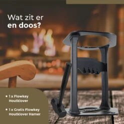 Flowkey® Houtklover XL - Houtsplijter Bijl - Houtkliever Kloofwig Gietijzer - Voor Hout & Aanmaakhout - Inclusief Gratis Hamer -Merkloos Winkel 1199x1200 12