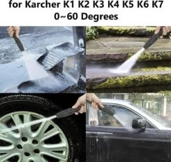 Merkloos 140 Bar Hogedrukspuitlans - Hogedrukreiniger Kärcher-opzetstuk - Verstelbare Sproeikop Voor Karcher Hogedrukreiniger - Accessoire Voor Karcher K1 K2 K3 K4 K5 K6 K7 -Merkloos Winkel 1200x1140 4