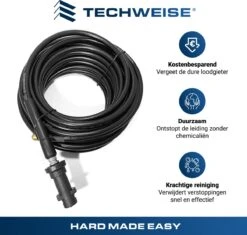 Techweise - Rioolslang Voor Kärcher K2 T/m K7 - 20M - Met 4 Achterwaartse Hogedruksproeiers 19 Techweise - Rioolslang Voor Kärcher K2 T/m K7 - 20M - Met 4 Achterwaartse Hogedruksproeiers -Merkloos Winkel 1200x1144 2