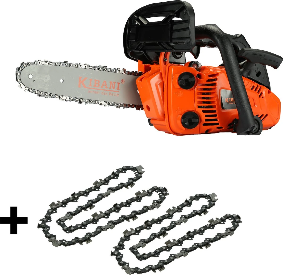 Kibani Kettingzaag Benzine - 25.4 Cc / 1 Pk 2-takt Motor - Incl. Extra Ketting - Zwaardlengte 25 Cm / 10 Inch – Easy-Startsysteem - Snoeizaag 1 Kibani Kettingzaag Benzine - 25.4 Cc / 1 Pk 2-takt Motor - Incl. Extra Ketting - Zwaardlengte 25 Cm / 10 Inch – Easy-Startsysteem - Snoeizaag