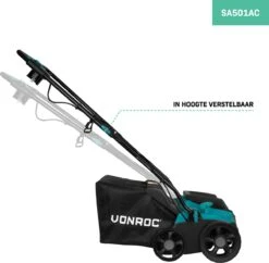 VONROC Elektrische Verticuteermachine - Gazonbeluchter – 1300W – Maaibreedte 320 Mm – 4 Dieptestanden (12/9/6/3 Mm) – Incl. 35L. Opvangbak -Merkloos Winkel 1200x1174