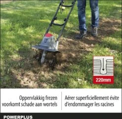 Powerplus POWEG7010 Tuinfrees - 1050W - Werkbreedte 320mm - Werkdiepte Max. 220mm - Incl. 4 Messen -Merkloos Winkel 1200x1178 2