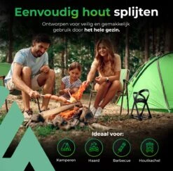 Lighted Lifestyle™| Houtklover Voor Aanmaakhout Incl. Kloofhamer - Houtsplijter - Houtkliever - Snel Haardhout - Gietijzer - Incl. Schroeven -Merkloos Winkel 1200x1179 12