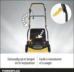 Powerplus POWXG7516 Elektrische Verticuteermachine - Mos Verwijderaar - 1800W - 360mm Maaibreedte- 45L Opvangbak - Incl. Gazonbeluchter/grasbeluchter -Merkloos Winkel 1200x1179 3