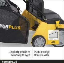 Powerplus POWXG7513 Elektrische Verticuteermachine - Mos Verwijderaar - 1400W - 320mm Maaibreedte - 45L Opvangbak - Incl. Gazonbeluchter/grasbeluchter -Merkloos Winkel 1200x1179 5