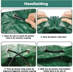 Tuin Afvalzakken - 2 Stuks - Opvouwbare Afvalzak - Tuin Afvalzak - Bladzakken - Waterstotend Tuinafvalzak - 270L -Merkloos Winkel 1200x1186 3