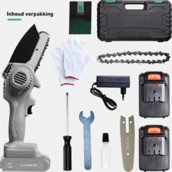 Mardin Mini Kettingzaag - Snoeizaag - Kettingzaag - Kettingzaag Electrisch Met 2 Accu - Inclusief Koffer - 1 Extra Accu - Grijs 17 Mardin Mini Kettingzaag - Snoeizaag - Kettingzaag - Kettingzaag Electrisch Met 2 Accu - Inclusief Koffer - 1 Extra Accu - Grijs -Merkloos Winkel 1200x1193 5