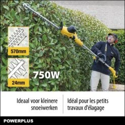 Powerplus POWXG2043 Elektrische Heggenschaar - 750W - Snoeien En Knippen - Zwaardlengte 570mm - Mesafstand 24mm - Telescopisch - Draaibaar Handvat - Haagschaar Voor Tuinonderhoud -Merkloos Winkel 1200x1200 11