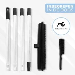 2 In 1 Rubberen Bezem – Bezem Binnen & Buiten – Vloerwisser Met Steel - Met Huisdierhaar Verwijderaar - Vloertrekker – Veger - Extra Lang 160cm -Merkloos Winkel 1200x1200 330