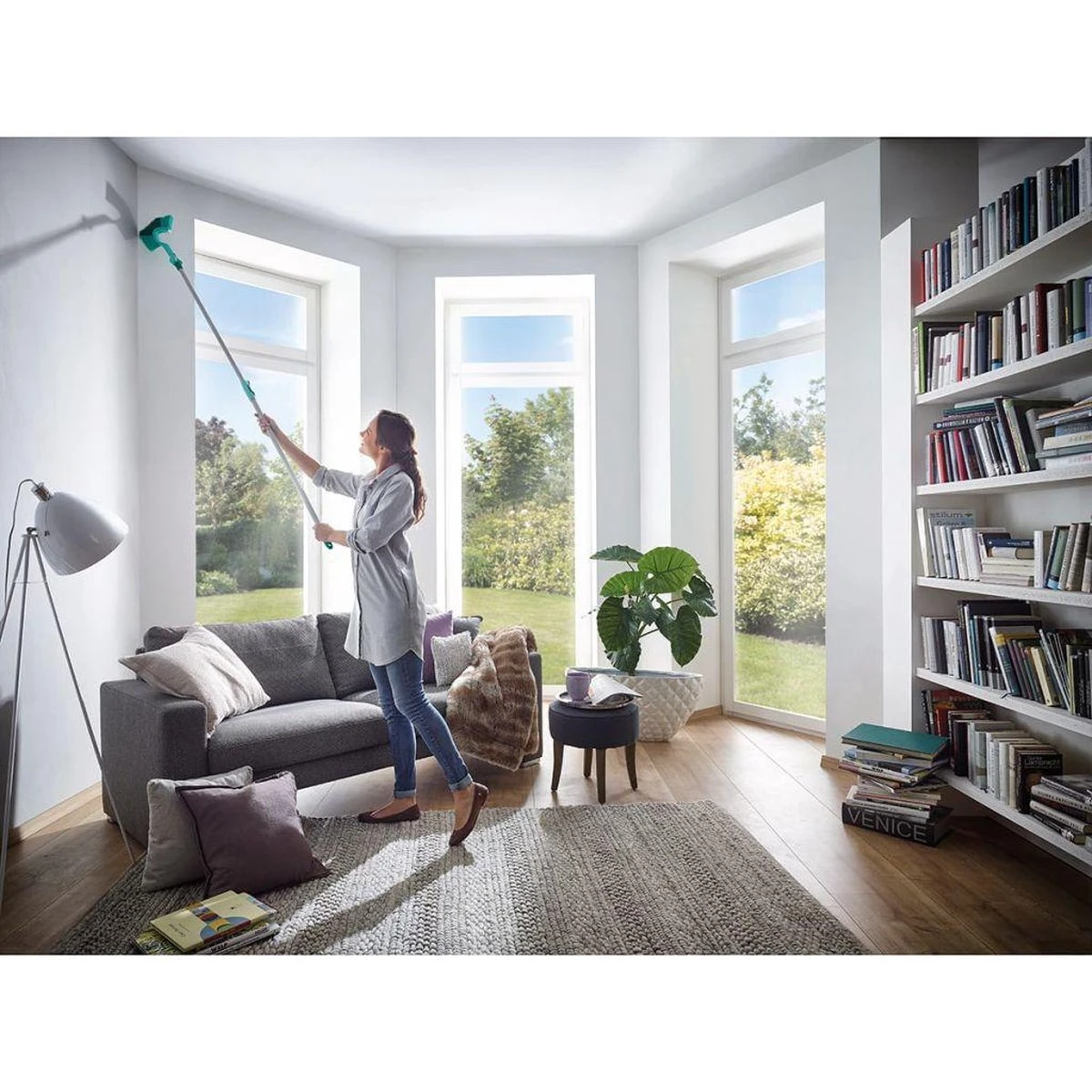 Leifheit Stofbezem Dusty Met Telescoopsteel 5 Leifheit Stofbezem Dusty Met Telescoopsteel - Afbeelding 5