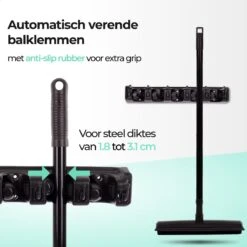 CLEANLY® Bezemhouder - Ophangsysteem Voor Tuingereedschap - Bezem Ophangsysteem - Gereedschapshouder Met Ophanghaken - ABS -Merkloos Winkel 1200x1200 420