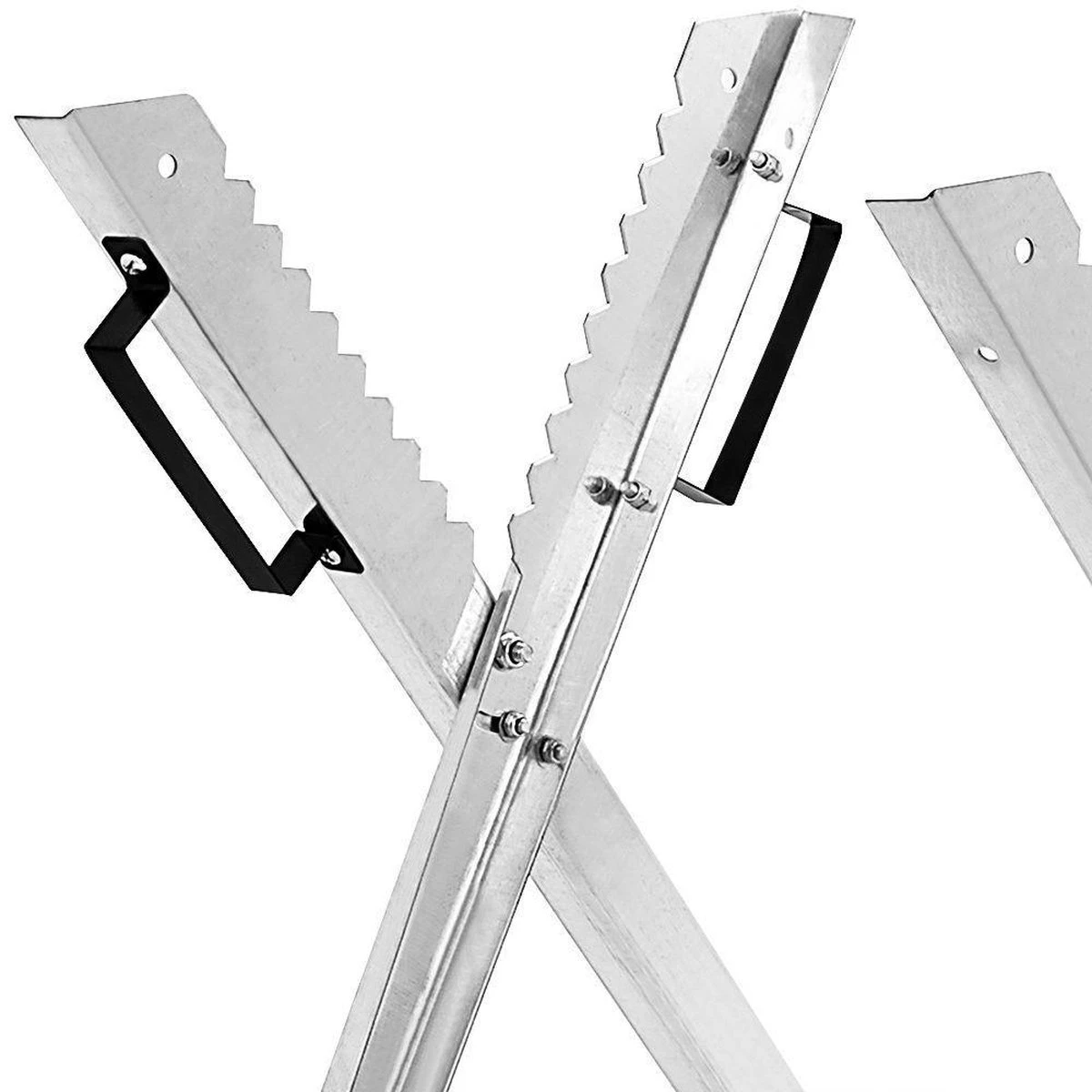 Merkloos Monzana Zaagbok - Metaal Opvouwbaar 83x81x88cm - Zilver 3 Merkloos Monzana Zaagbok - Metaal Opvouwbaar 83x81x88cm - Zilver - Afbeelding 3