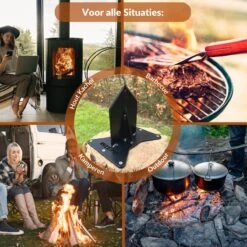 Miseru Houtklover – Geen Bijl Nodig – No Axe - Houtsplijter – Houtkliever – HANDMADE In Holland - Houtklover Voor Aanmaakhout – Metaal -Merkloos Winkel 1200x1200 527