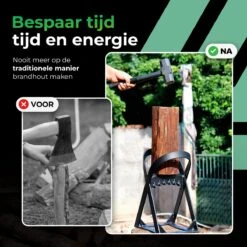 Lighted Lifestyle™| Houtklover Voor Aanmaakhout Incl. Kloofhamer - Houtsplijter - Houtkliever - Snel Haardhout - Gietijzer - Incl. Schroeven -Merkloos Winkel 1200x1200 619