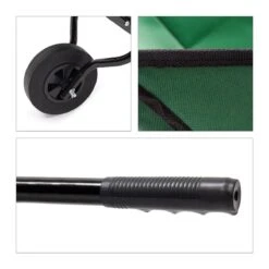 Relaxdays Kruiwagen Opvouwbaar - Inklapbare Tuinwagen - Vouwkruiwagen - Groen - 50 L -Merkloos Winkel 1200x1200 689