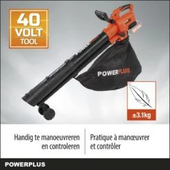 Powerplus Dual Power POWDPG75270 Bladblazer - Bladzuiger En -versnipperaar - Brushless - Blazen - Zuigen - Versnipperen - Excl. Accu En Lader - Incl. Opvangzak 45L -Merkloos Winkel 1200x1200 739