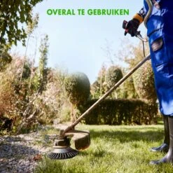 Merkloos SlimShop Onkruidborstel - Bosmaaier Grastrimmer - Onkruid - Onkruidkrabber - Voegenborstel - Onkruidverwijderaar - Max 10.000 Toerental P/m - 20CM -Merkloos Winkel 1200x1200 785