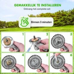 Merkloos SlimShop Onkruidborstel - Bosmaaier Grastrimmer - Onkruid - Onkruidkrabber - Voegenborstel - Onkruidverwijderaar - Max 10.000 Toerental P/m - 20CM -Merkloos Winkel 1200x1200 787