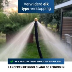 Techweise - Rioolslang Voor Kärcher K2 T/m K7 - 10M - Met Vier Achterwaartse Hogedruksproeiers 13 Techweise - Rioolslang Voor Kärcher K2 T/m K7 - 10M - Met Vier Achterwaartse Hogedruksproeiers -Merkloos Winkel 1200x1200 841