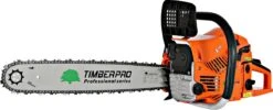 TIMBERPRO - Kettingzaag - 62 Cc - Benzine - Zwaardlengte 50 Cm - Met Transportzak - Met 2e Ketting -Merkloos Winkel 1200x484