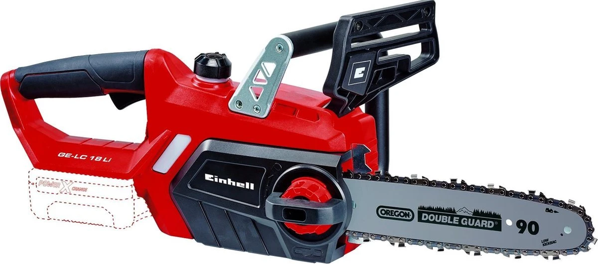 Einhell Accu Kettingzaag GE-LC 18 Li-Solo Power X-Change (Li-Ion, 18 V, 25 Cm Zwaardlengte, 23 Cm Snijlengte, Terugslagbescherming, Kettingvangbout, Zonder Accu En Lader) 2 Einhell Accu Kettingzaag GE-LC 18 Li-Solo Power X-Change (Li-Ion, 18 V, 25 Cm Zwaardlengte, 23 Cm Snijlengte, Terugslagbescherming, Kettingvangbout, Zonder Accu En Lader) - Afbeelding 2