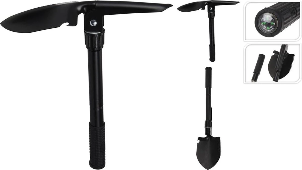 Kleine Klapschep/vouwschep Met Houweel En Hoes 41 X 13 Cm - Outdoor/survival Accessoires 3 Kleine Klapschep/vouwschep Met Houweel En Hoes 41 X 13 Cm - Outdoor/survival Accessoires - Afbeelding 3