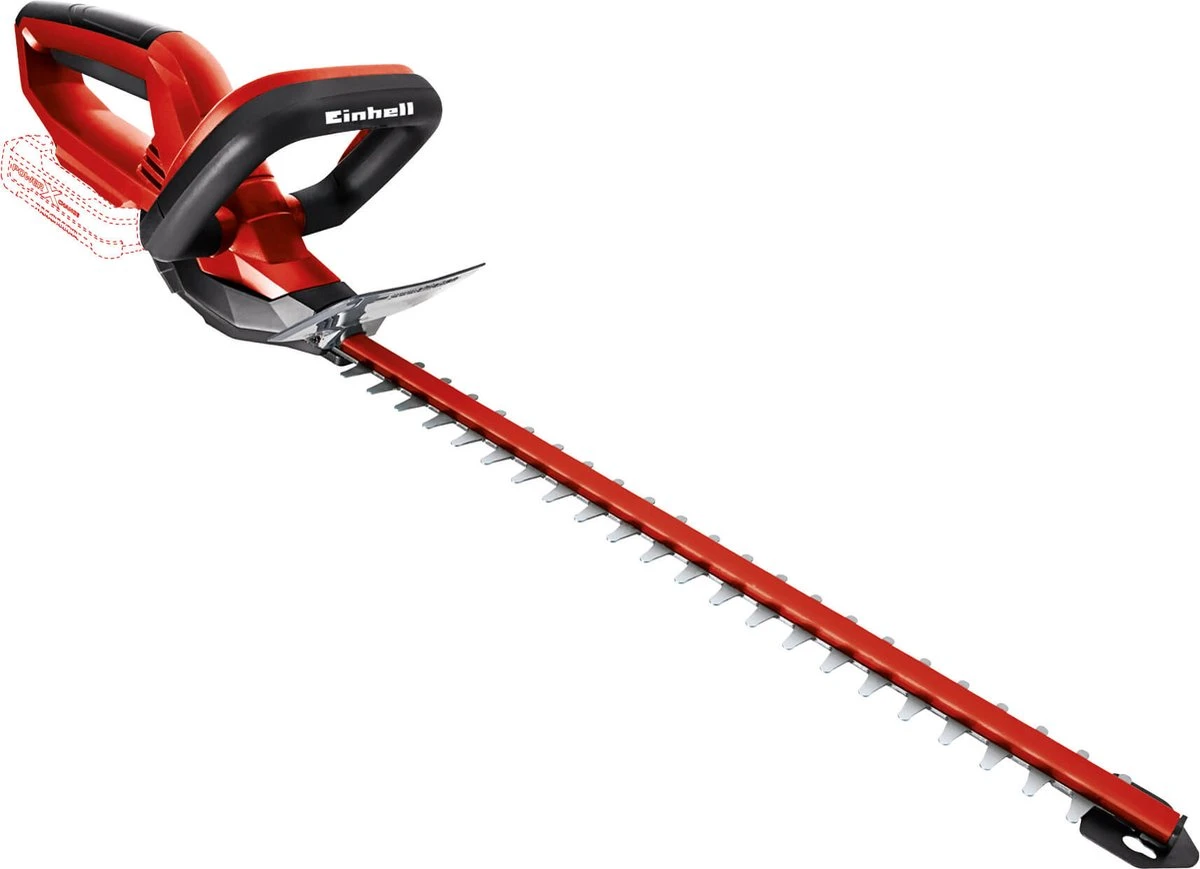 Einhell Accu Heggenschaar GE-CH 1846 Li-Solo Power X-Change (Li-Ion - 18 V - 46 Cm Zaaglengte - 15 Mm Tandafstand - Ergonomische Handgreep - Zonder Accu En Lader) 1 Einhell Accu Heggenschaar GE-CH 1846 Li-Solo Power X-Change (Li-Ion - 18 V - 46 Cm Zaaglengte - 15 Mm Tandafstand - Ergonomische Handgreep - Zonder Accu En Lader)