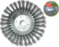 Merkloos Onkruidborstel Voor Bosmaaier | 200mm 20 Cm Staalborstel Nieuw | Universele Onkruidborstel 200 Mm - Onkruidverwijderaar - Voegenborstel - Grastrimmer