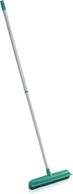 Leifheit Classic Suprabezem - Rubberen Bezem Met Telescoopsteel - 80-140 Cm Steellengte - 35 Cm Veegbreedte