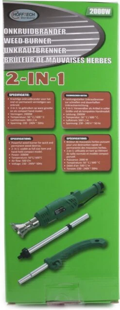 Hofftech Weed Burner Elektrische Onkruidbrander - 2000W - Max. 600 °C - BBQ Aansteker -Merkloos Winkel 466x1200 2