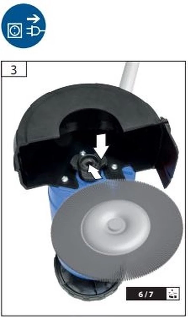 Borg Elektrische Onkruidborstel - 400 Watt - Inclusief 2 Borstels - 4 Borg Elektrische Onkruidborstel - 400 Watt - Inclusief 2 Borstels - - Afbeelding 4