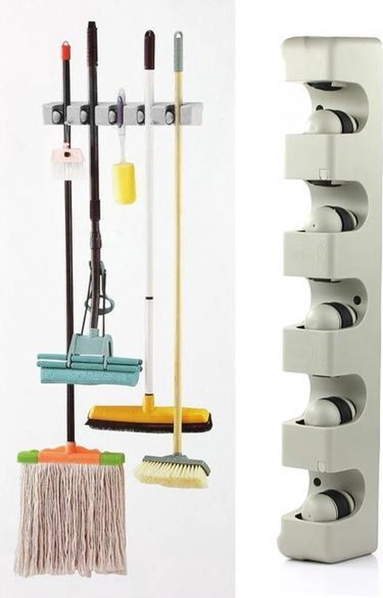 Merkloos Bezem & Tuingereedschap Ophangsysteem - Wandhouder Tuin Gereedschapshouder - Tuingereedschapshouder 1 Merkloos Bezem & Tuingereedschap Ophangsysteem - Wandhouder Tuin Gereedschapshouder - Tuingereedschapshouder