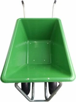 Kruiwagen Met Dubbel Luchtwiel Stal Eco Groen 160 Liter -Merkloos Winkel 893x1200 1