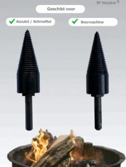 BT Woodline® | Houtklover Inclusief Opbergkoker | Houtsplijter | Houtkloof | Houtsplitter | Houtkloofboor | Kegelsplijter | Houtkliever | Aanmaakhout | Geschikt Voor Accutol, Schroeftol, Boormachine En Kloofmachines -Merkloos Winkel 909x1200 1