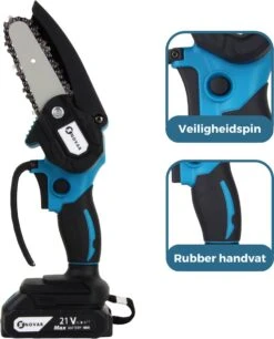 NovarGarden® Mini Kettingzaag NG1 - Met 2x Accu - Takkenzaag - Snoeizaag - Electrisch - Handzaag - Boomzaag - 21V -Merkloos Winkel 970x1200 7