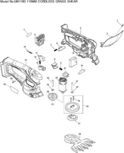 Makita Accu Grasschaar En Buxusschaar UM110DWYX -Merkloos Winkel 972x1200